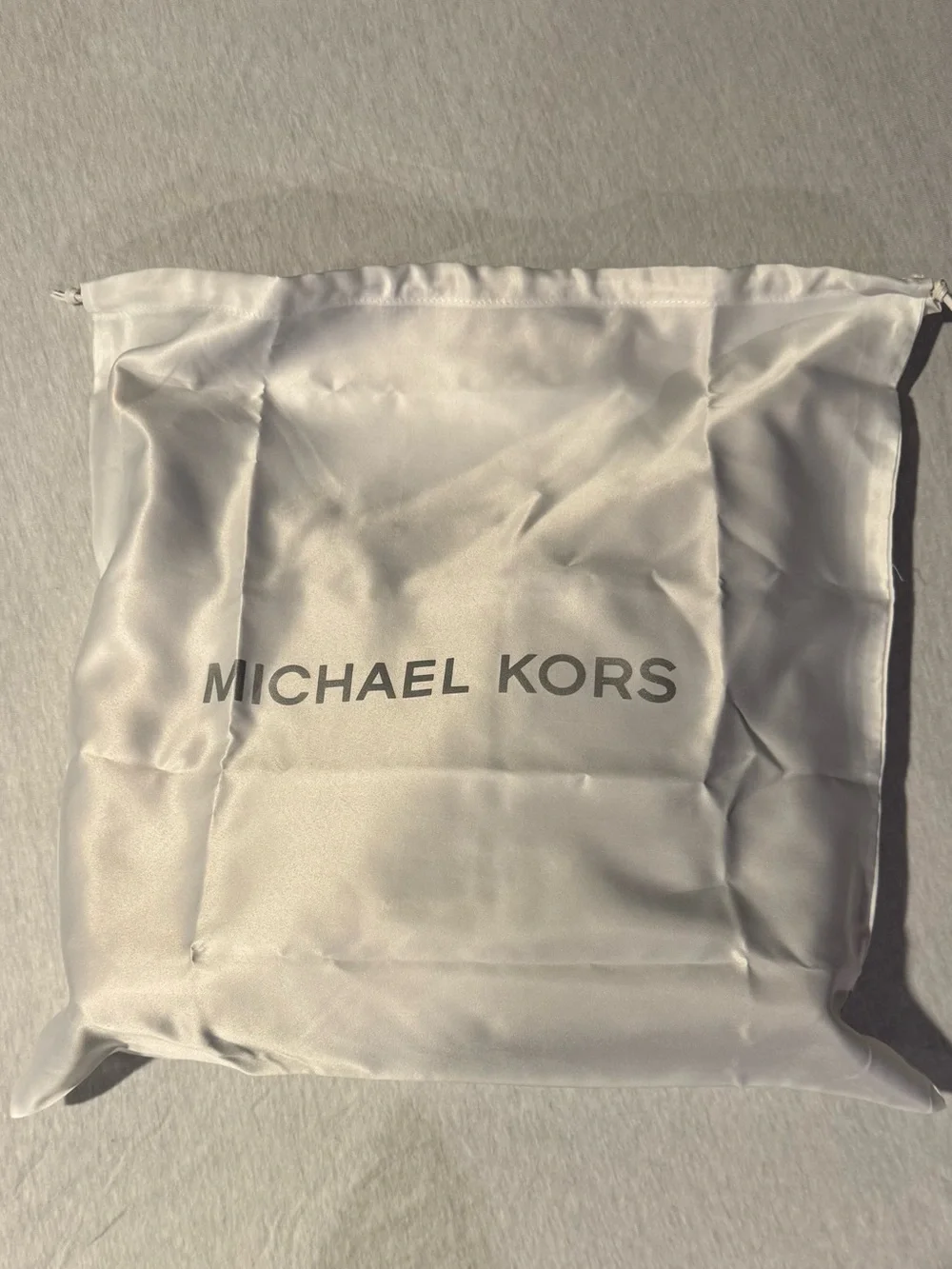 Michael Kors Aria Lg Luggage Brown Pebbles Leather Shoulder Bag New With Tag